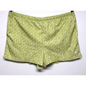 Nike Dri-Fit RN#56323 Tennis Shorts womens XL green white Embroidered Nike Logo